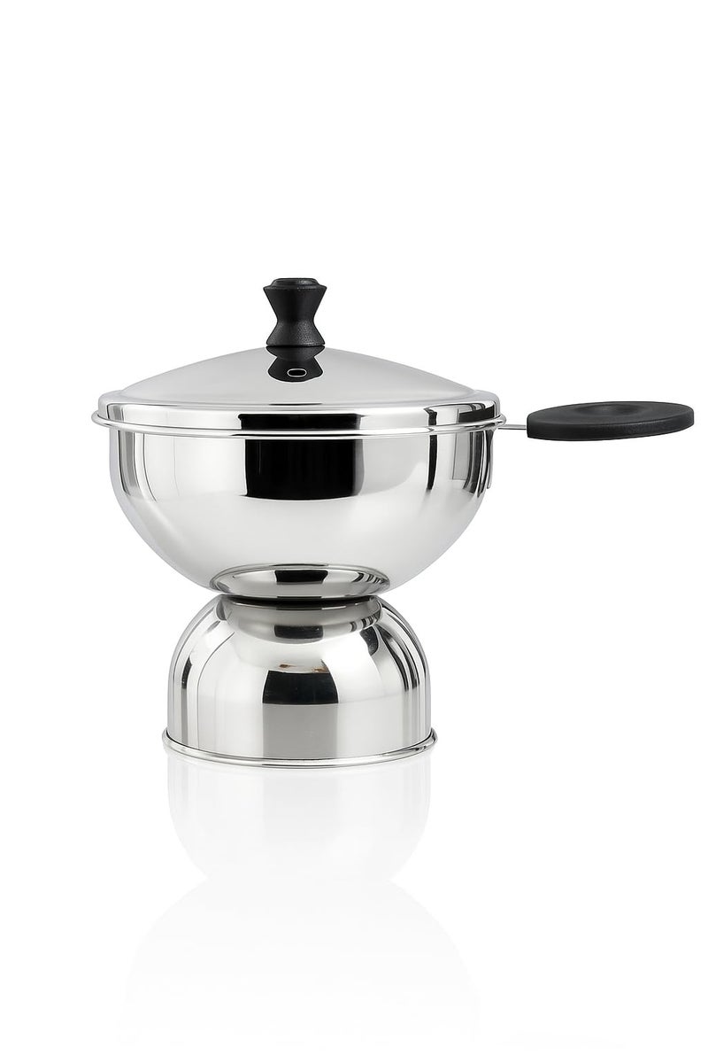 Expresso Chiratta Puttu Maker with Handle | Stainless Steel Puttu Kutti for Cooker Use | Traditional Chiratta Puttumakker with Steamer | Puttu Kudam Kolal Kozha Maker for Home Use – Silver - Image 5