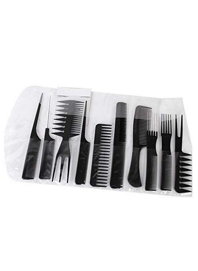 ClubComfort Set Of 10 Pcs Multipurpose Salon Hair Styling (41 * 25) Cm Hairdressing Hairdresser Barber Combs Professional Comb Kit  - Image 4