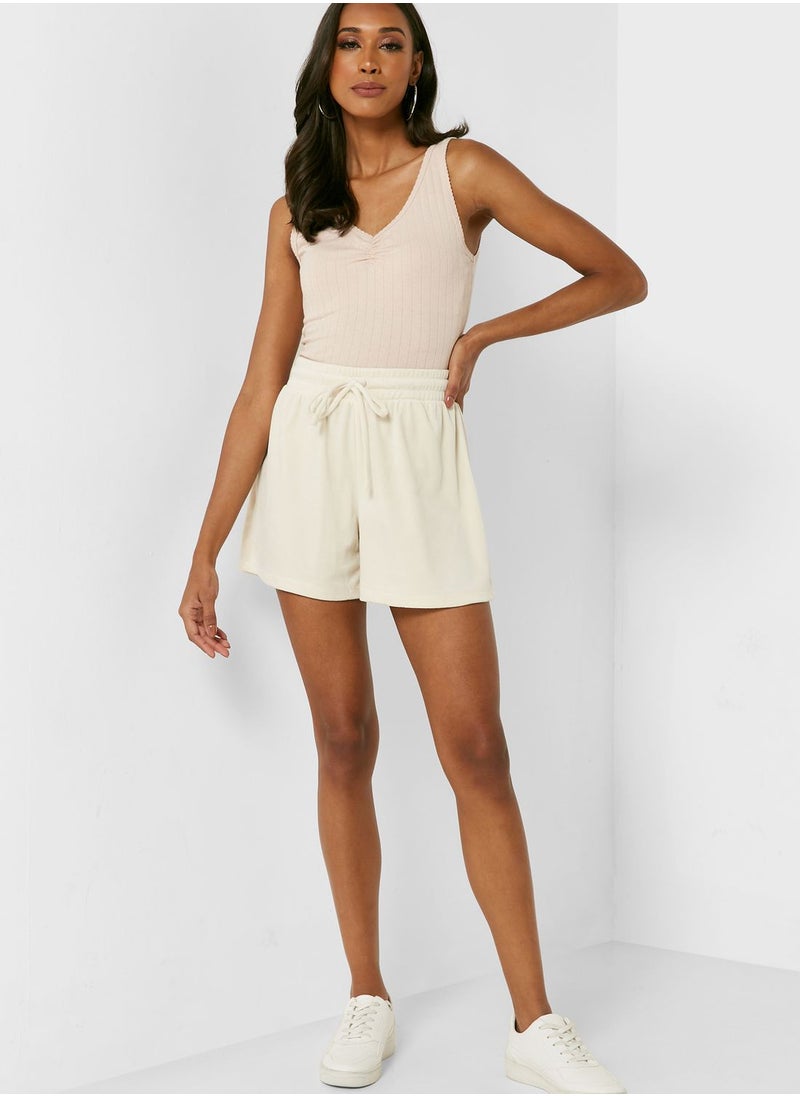 VERO MODA - Drawstring Detail Mini Shorts - Image 1