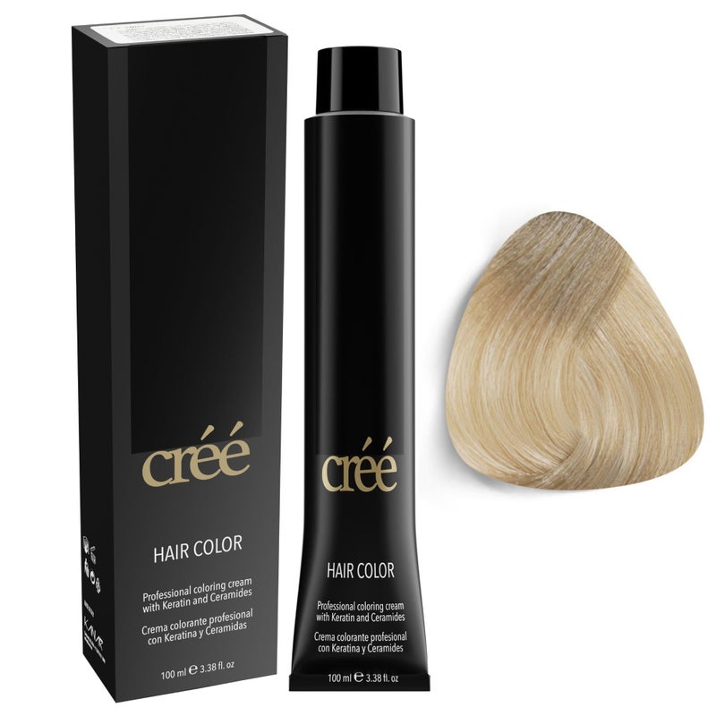 Cree Professional 101 Lightest Ash Blond Permanent Hair Color Long Lasting Rich Vibrant Gray Coverage 100ml 34 floz