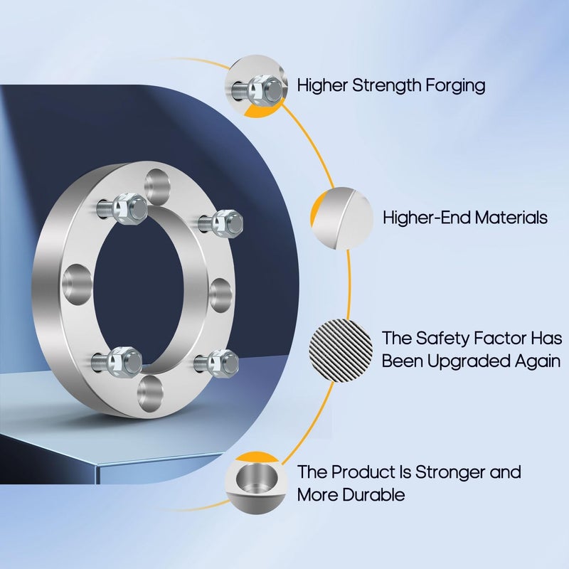 OCPTY 2PCS 4x137 to 4x137 Wheel Spacers 1" Wheel Adapters 10x1.25 Studs 110mm Center fit for 2003-2005 for Bombardier for Outlander 330 HO 2x4 / 2003-2005 for Bombardier for Outlander 330 HO 4x4 - Image 4