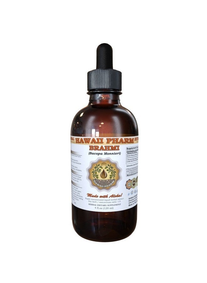 Hawaii Pharm مستخلص سائل من البراهمي، صبغة سائلة من البراهمي (باكوبا مونييري) مكمل 4 أونصات - Image 1