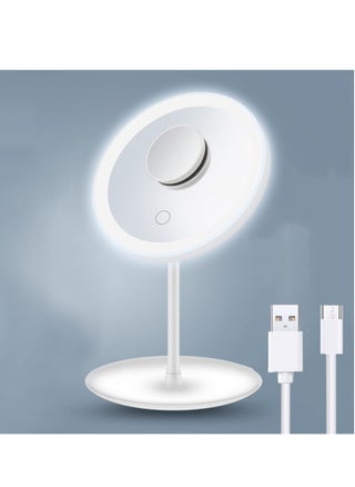 5X Magnifying Lighted Makeup Mirror, 3 Light LED Makeup Mirror, Intelligent Switch, Portable for Detailed Makeup, Suitable for Makeup Desk and Travel - pzsku/ZCDA694DE86EF2332A968Z/45/_/1716970871/0cce288e-94bc-4677-b480-e6d7ceb508e7