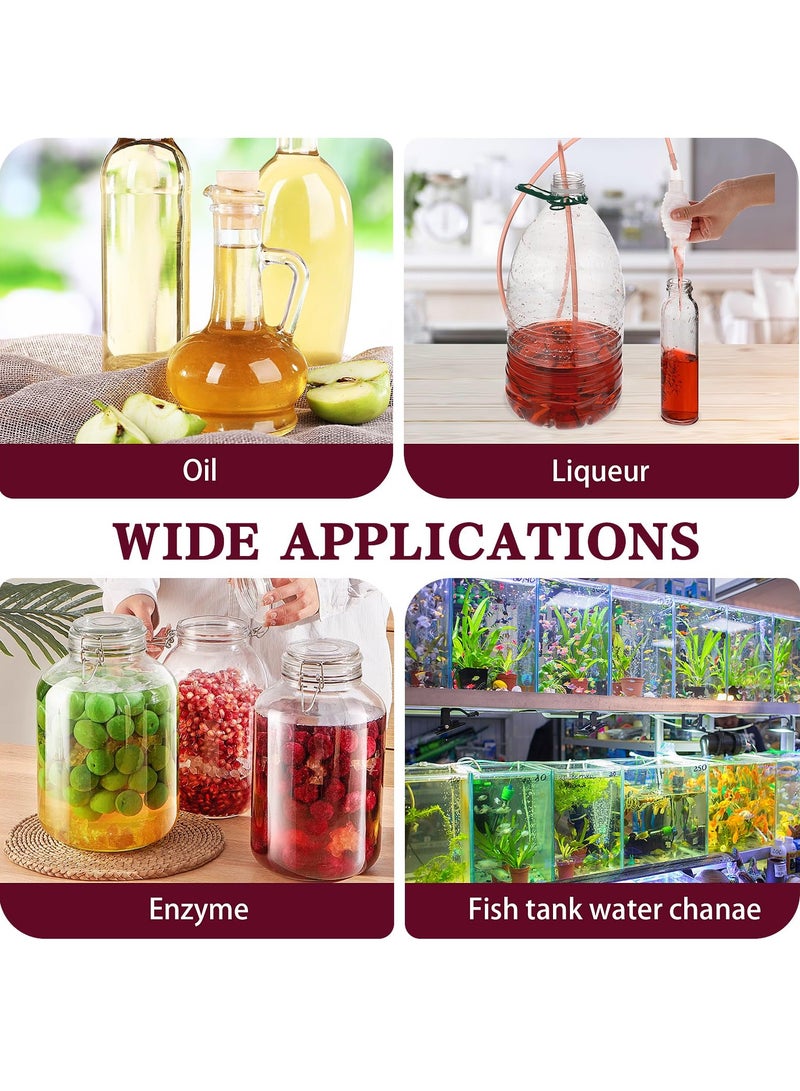 Barakah 2 Pack Siphon Pump Set Manual Liquid Transfer Hose Tube Pipe with Filter Syphon Tube Hose for Home Water Fish Tank Filtration Bottle Equipment Tool - Image 5