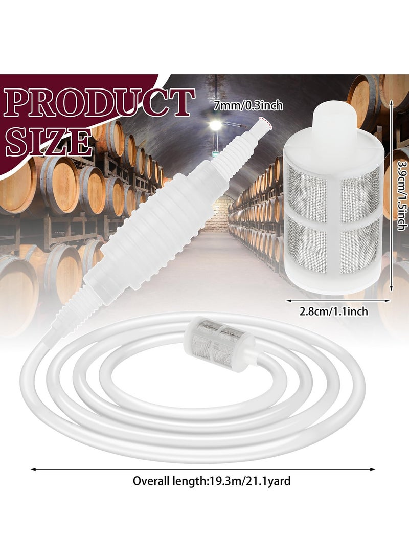 Barakah 2 Pack Siphon Pump Set Manual Liquid Transfer Hose Tube Pipe with Filter Syphon Tube Hose for Home Water Fish Tank Filtration Bottle Equipment Tool - Image 2