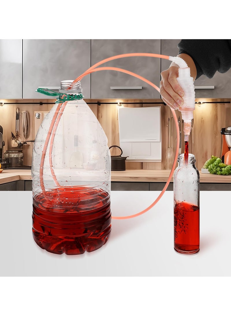 Barakah 2 Pack Siphon Pump Set Manual Liquid Transfer Hose Tube Pipe with Filter Syphon Tube Hose for Home Water Fish Tank Filtration Bottle Equipment Tool - Image 3