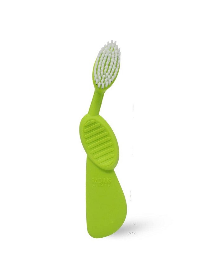 Radius Toothbrush Flex Brush BPA Free & ADA Accepted Designed to Improve Gum Health & Reduce Gum Issues - Right Hand - Lime White - Pack of 1 - Image 2