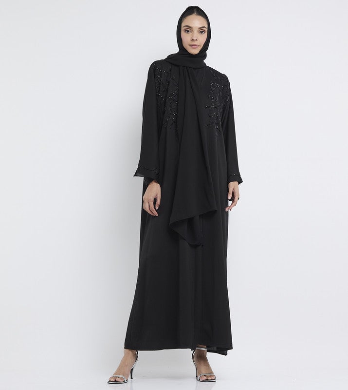ROZA Stylish Hand Work Abaya - Image 1