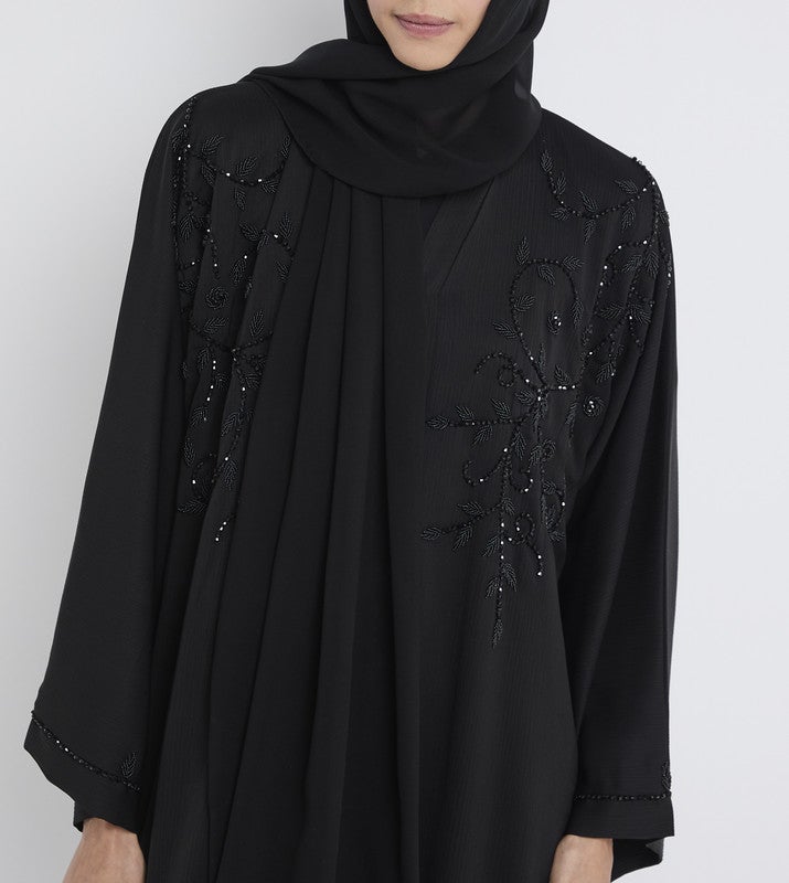 ROZA Stylish Hand Work Abaya - Image 3
