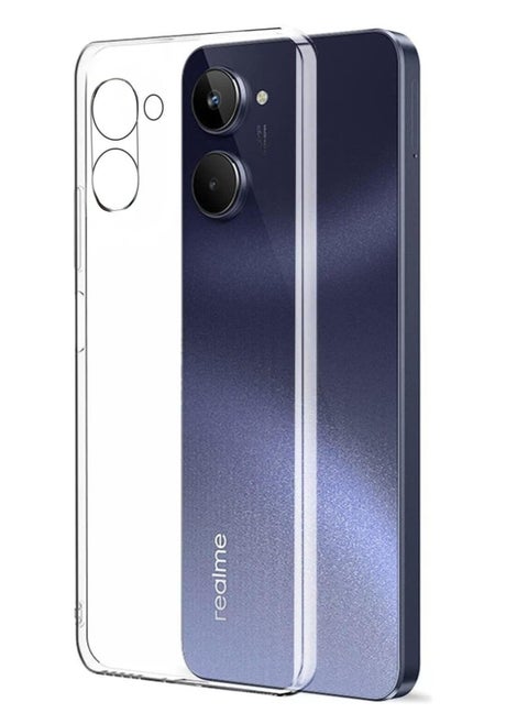 Case Compatible with OPPO Realme 10 4G Case Crystal Clear Soft TPU Gel Case Flexible Silicone Anti-Scratch Camera Protection Transparent TPU Cover - Clear