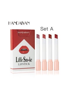 Handaiyan Matte Lipstick Set 4 Colors Velvet Long Lasting 24 Horas Smooth Proof Nude Lip Stick Moisturizing Non-Marking,Waterproof Non-Stick Cup,Silky,Retractable,Original,Makeup Gift Set For Women  - Image 1