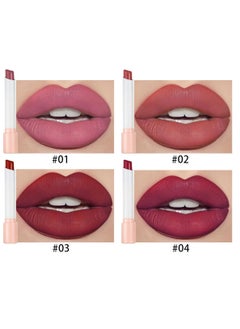 Handaiyan Matte Lipstick Set 4 Colors Velvet Long Lasting 24 Horas Smooth Proof Nude Lip Stick Moisturizing Non-Marking,Waterproof Non-Stick Cup,Silky,Retractable,Original,Makeup Gift Set For Women  - Image 3