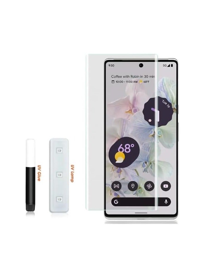 MIGOFAST Screen Protector for Google Pixel 6 Pro UV Tempered Glass, Film HD Screen Saver, 9H Hardness, Bubble-free Screen Replacement Protector Film - Image 1