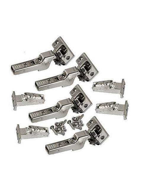 Blum CLIP top BLUMOTION Soft-Close Hinges, 110 degree, Self closing, Face Frame, with Mounting Plates (Inset - 4 pack)