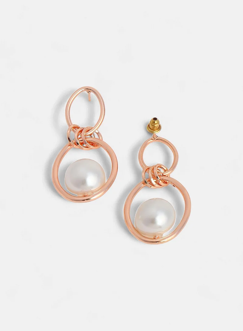 SOHI Contemporary Pearls Artificial Drop Earring Jewellery