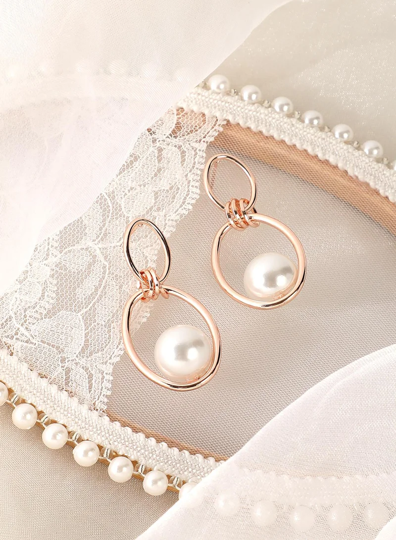 SOHI Contemporary Pearls Artificial Drop Earring Jewellery