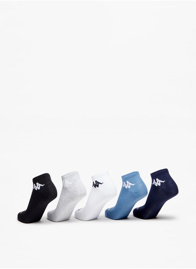 Kappa Logo Detail Ankle Length Socks - Set of 5  - Image 3