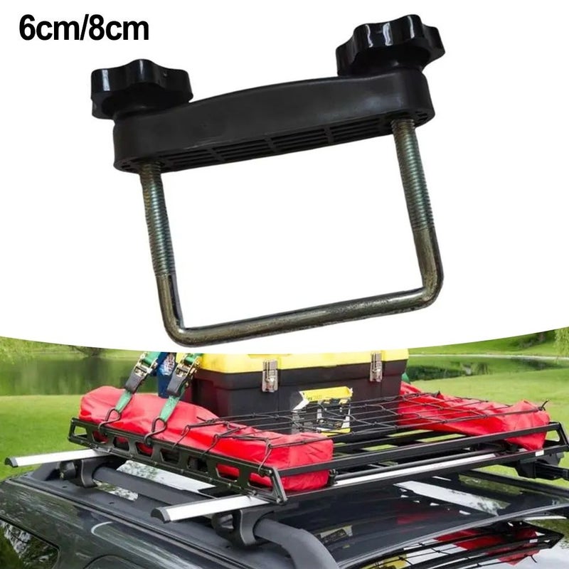 Roof Rack Clamp U Bracket With Locking Nut 3.15 Inch Metal And PP - Image 4