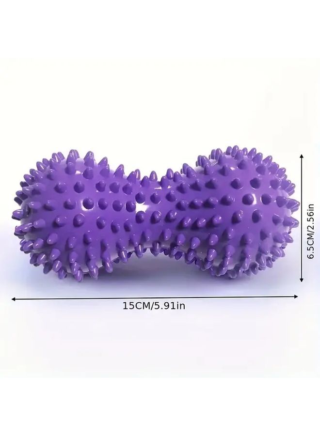 Black Peanut Massage Ball for Muscle Neck Tension Relief Back Shoulder Feet Pain - Image 3
