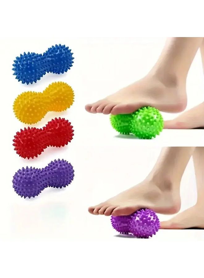 Black Peanut Massage Ball for Muscle Neck Tension Relief Back Shoulder Feet Pain - Image 1