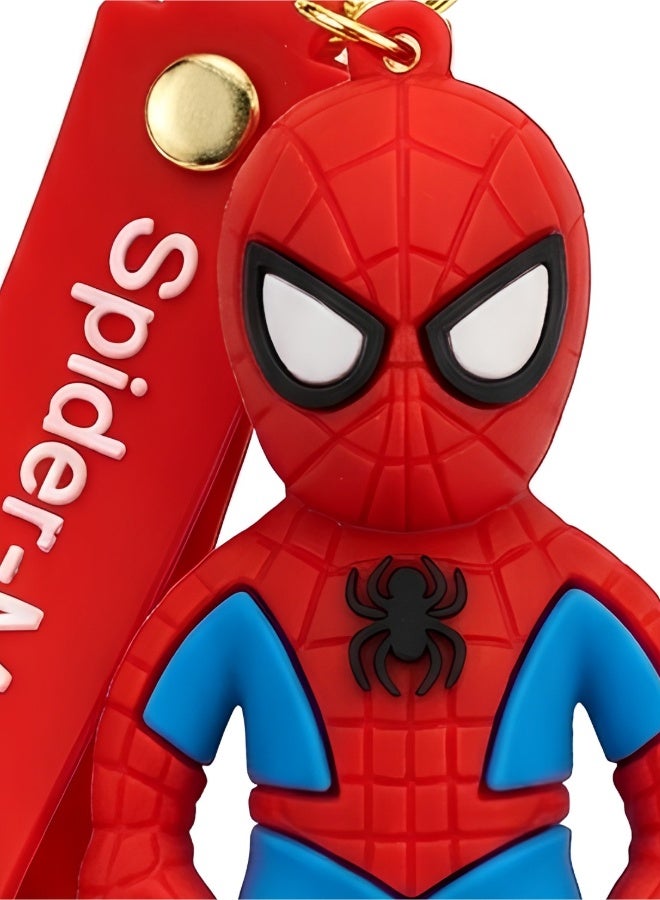 سبايدر مان ميدالية مفاتيح "سبايدر مان" (Spider-Man) من مارفل بتصميم ثلاثي الأبعاد، ميدالية شخصية للأطفال، إكسسوار للحقائب، تعليقة لحقيبة الظهر، هدية ولعبة قابلة للاقتناء، تصاميم متنوعة. - Image 2