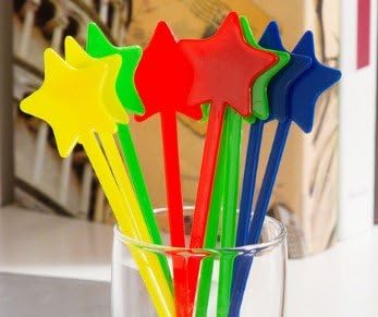 Comicfs 250 Pcs Plastic Star Toothpicks Picks for Appetizers 35 Fruit Fork Cocktail Sticks Disposable Cocktail Sticks and Cocktail Picks for Drinks Multicolor Plastic Star Cocktail Picks 19 - Image 4