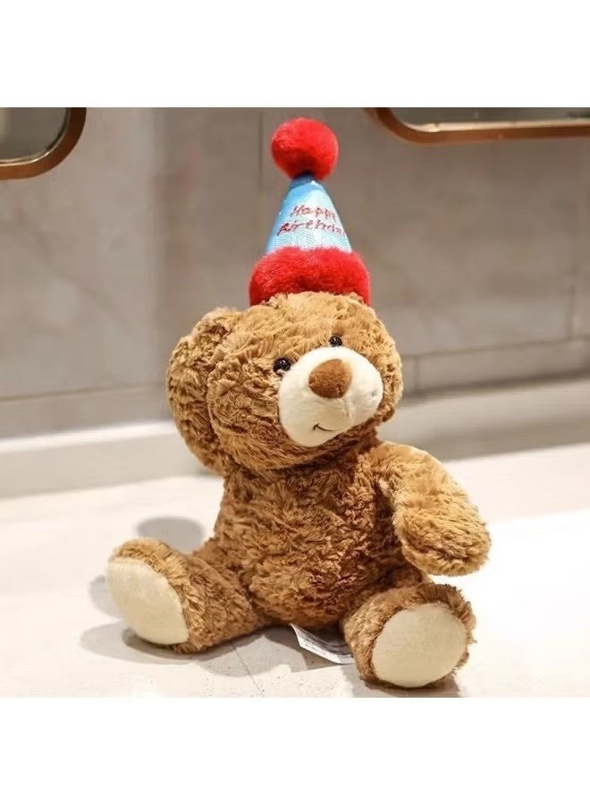إيليلي دب تيدي محشو بطول 30 سم، دمية دب قطيفة رائعة لحفلات أعياد الميلاد ذات الطابع الحيواني، لعبة رفيق للأطفال - Image 5