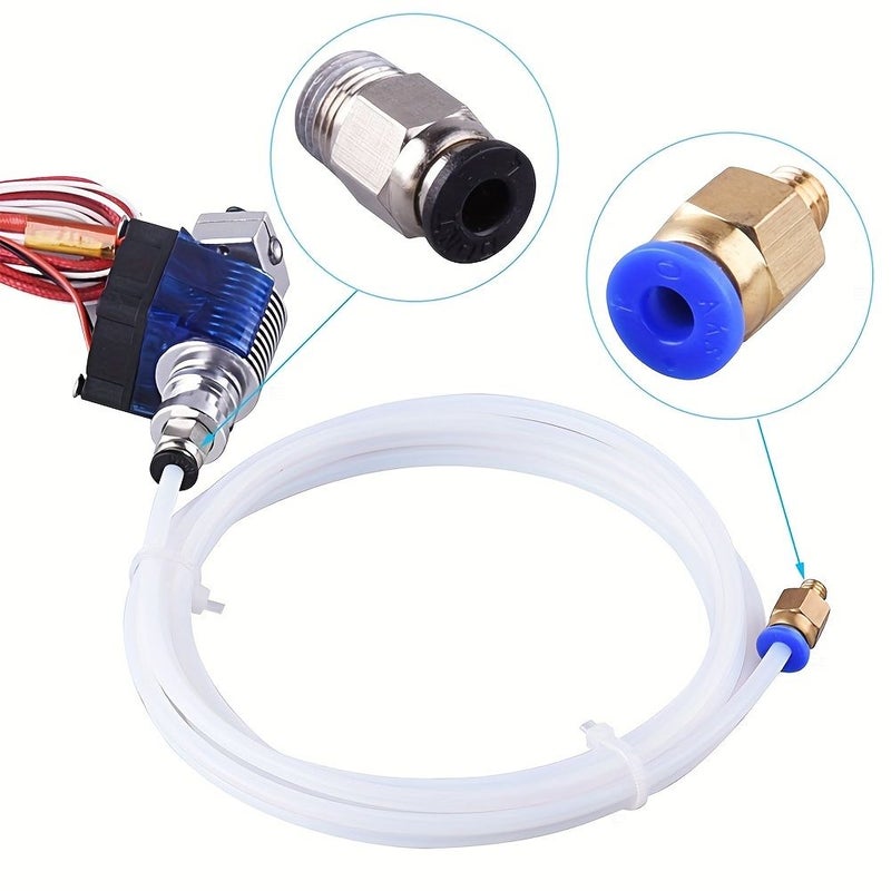 10 قطع تركيبات هوائية PC4 M6 M10 باللون الأزرق والأسود لطابعة Creality Ender CR10 ثلاثية الأبعاد - Image 4
