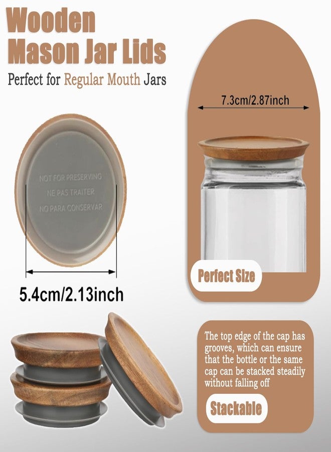 QTLCOHD 12 Pack Regular Mouth Mason Jar Lids - Image 2