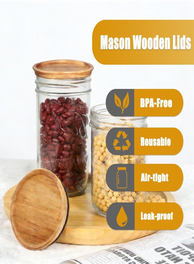 QTLCOHD 12 Pack Regular Mouth Mason Jar Lids - Image 3