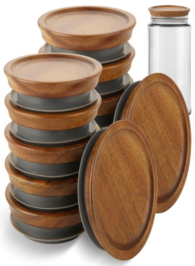QTLCOHD 12 Pack Regular Mouth Mason Jar Lids - Image 1