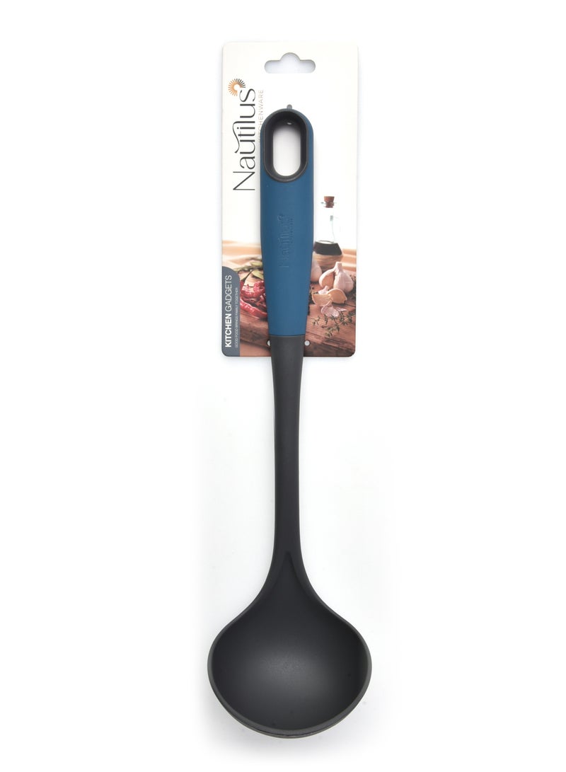 nautilus Nautilus Soft Touch Handle Nylon Ladle Blue/Grey Color 34X9X7 Cm  - Image 3