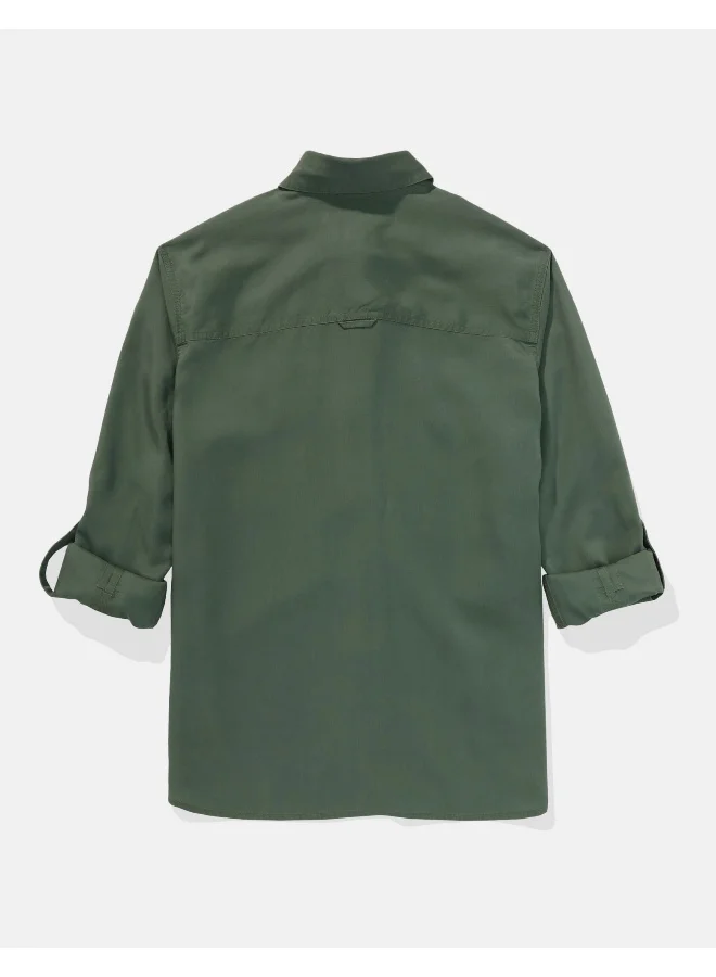 امريكان ايجل AE Bestie Long-Sleeve Button-Up Shirt