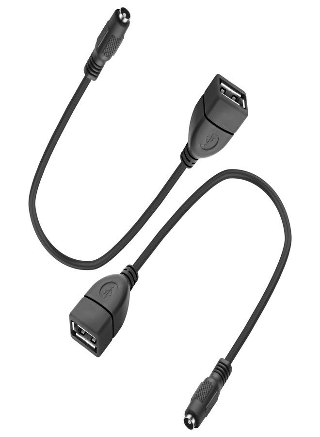 XMSJSIY USB to DC 5.5 x 2.1mm Power Cable Adapter 5V Charging Cable DC 5521 Female to USB Type-A Female Power Cord Extension Cable Wire for Phone Laptop Led Strip Lights Camera - Image 1