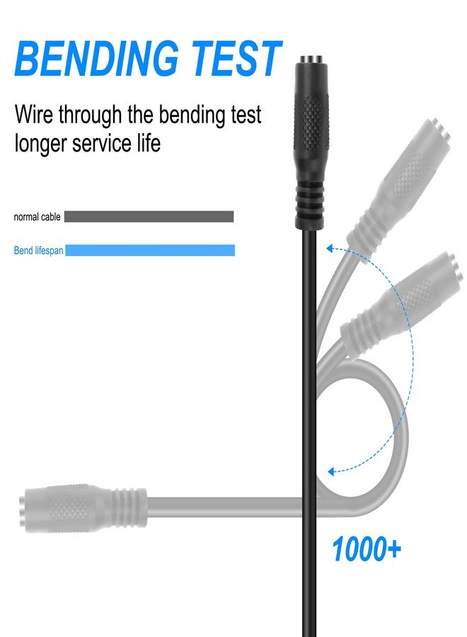 XMSJSIY USB to DC 5.5 x 2.1mm Power Cable Adapter 5V Charging Cable DC 5521 Female to USB Type-A Female Power Cord Extension Cable Wire for Phone Laptop Led Strip Lights Camera - Image 3