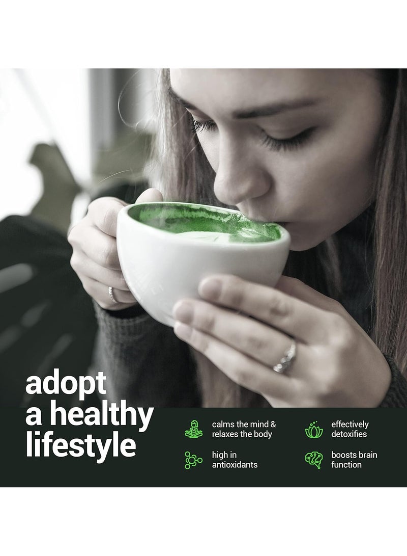 فلوشرينيك طقم خفاقة ماتشا، محرك ماتشا، مغرفة تقليدية، ملعقة شاي، الطقم المثالي لتحضير كوب شاي ياباني تقليدي، مصنوع يدويًا من الخيزران الطبيعي 100% - Image 5