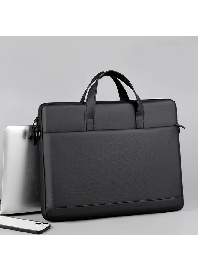 موبكوس حقيبة كمبيوتر محمول موبكوس سوداء 3788، حقيبة كمبيوتر محمول مقاومة للماء للرجال والنساء - حقيبة كمبيوتر محمول مضادة للسرقة للأعمال مع حزام كتف، مصنوعة من مادة أكسفورد المتينة، حقيبة حمل رفيعة وواقية للعمل والسفر والمكتب