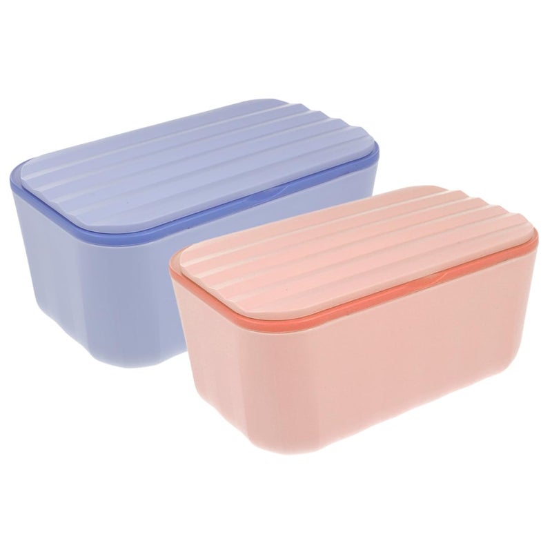 Refillable Bathroom Wipes Dispenser Portable Tissue Box Modern Design 2 Pack - Image 2