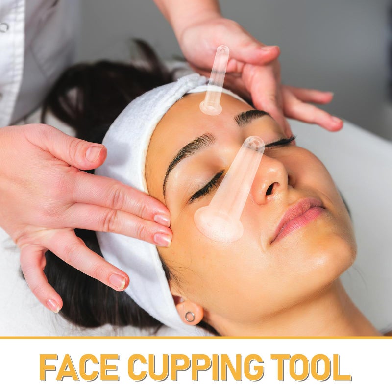 6 Pcs Silicone Face Massage Cups Set For Wrinkle Removal Face Sculpting Neck And Eye Care - Image 4