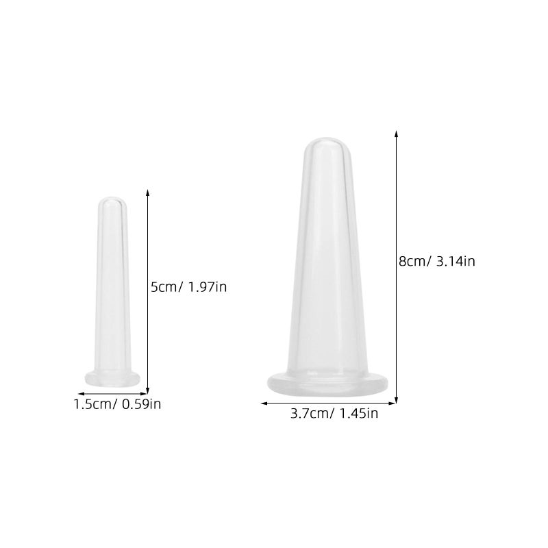 6 Pcs Silicone Face Massage Cups Set For Wrinkle Removal Face Sculpting Neck And Eye Care - Image 3