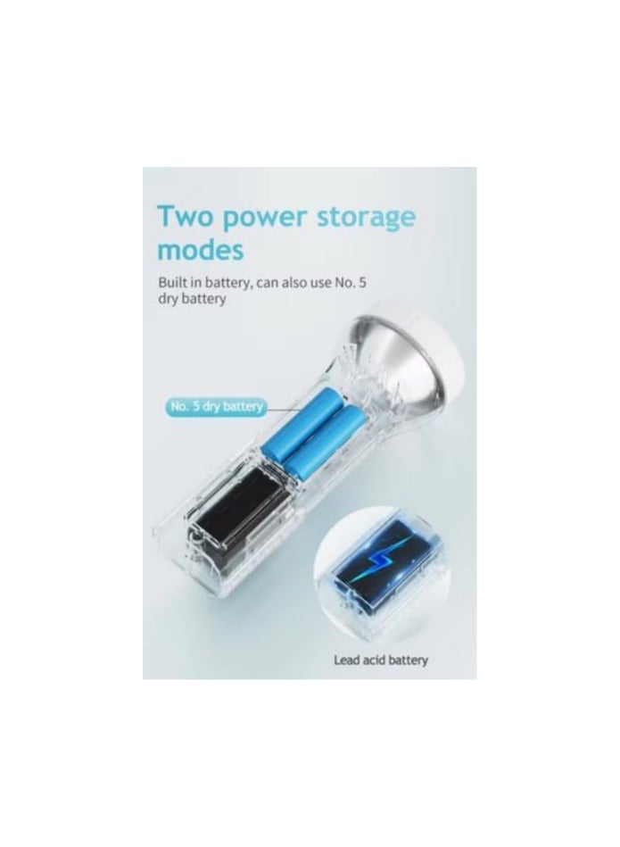 Small LED searchlight that charges with solar energy or AC power for camping, travel and emergencies - Image 2