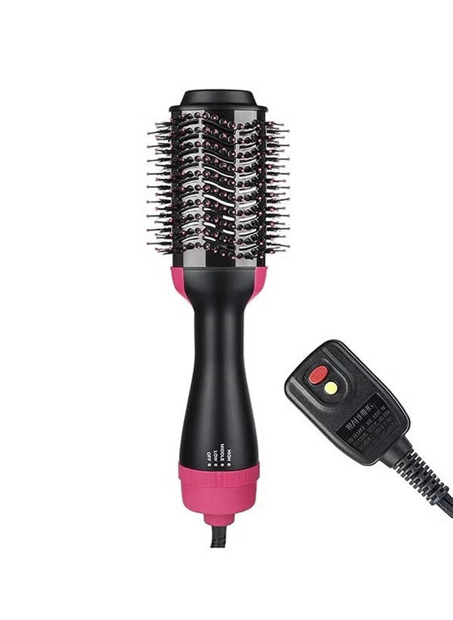 One Step 4-In-1 Straight Hair Curly Hair Comb Hot Air Brush Black  - Image 1