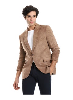 Single Breasted One Button Peak Lapel