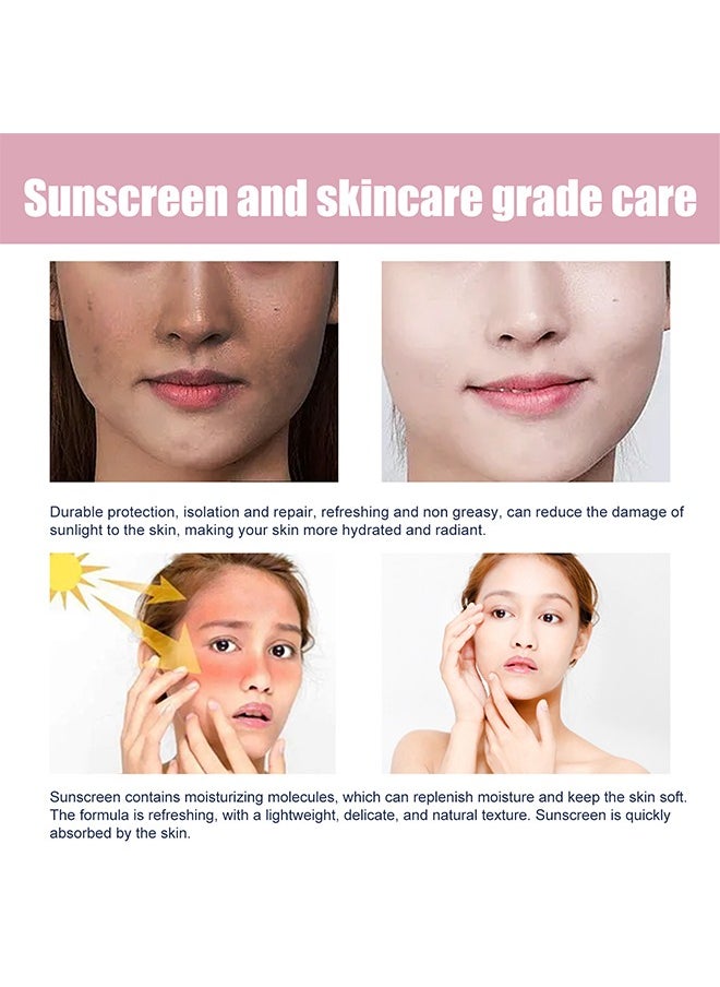 Jaysuing - Sun Treatment UV, SPF 50+PA+++ Isolate Sun Block Lotion, Hydrating Mineral Sunscreen With Zinc Oxide And Titanium Dioxide, Sheer Tint For Healthy Glow - Image 1