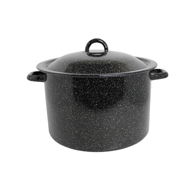 MIRRO 775qt Enamel Stock Pot Black