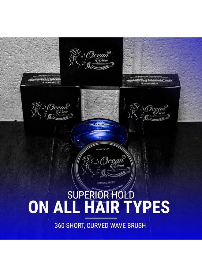 Waterbased Hair Cream For 360 Wave Training And Wolfing Silky Smooth Application And Styling Strong Hold Easy Wash Waver And Barber Accessories 4Oz Tin Can