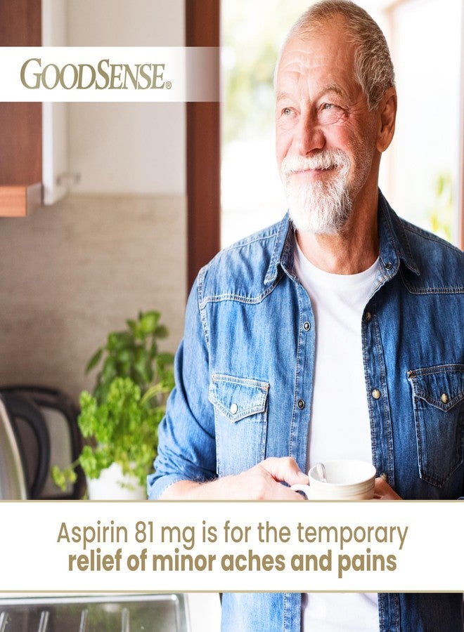 GoodSense Low Dose Aspirin - 81 mg Pain Reliever (NSAID) Chewable Tablets - Orange Flavor - Image 2