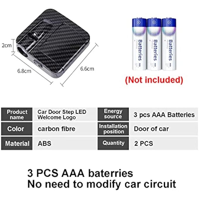 ريحني جهاز عرض شعار باب السيارة، قطعتان من ضوء الترحيب اللاسلكي، ضوء الظل، متوافق مع جميع موديلات فورد موستانج برونكو، لون أزرق، حصان - Image 2