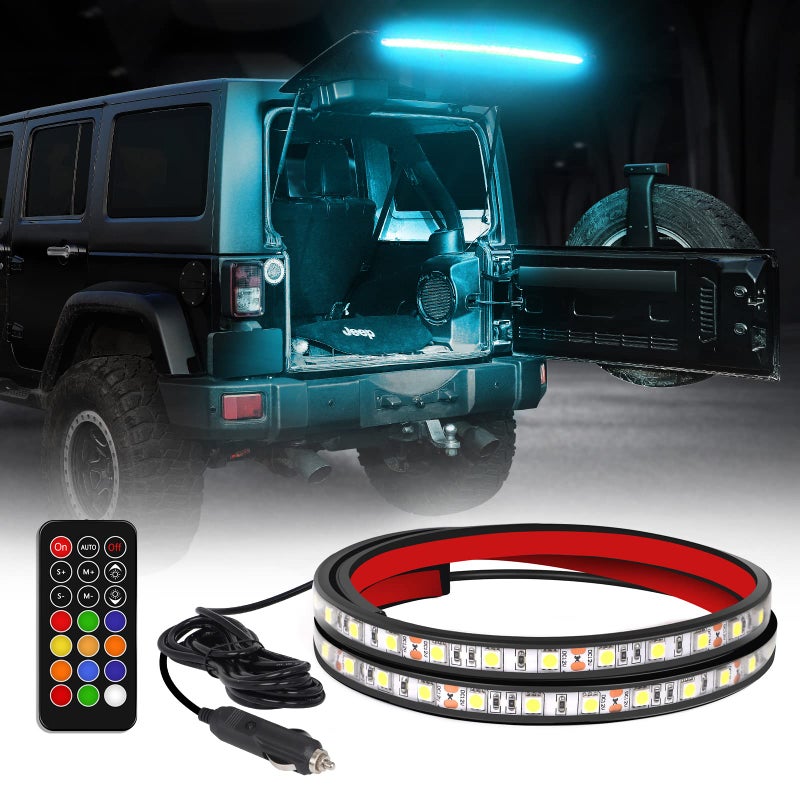 شريط إضاءة خلفي LED RGBW بطول 40 بوصة لسيارة جيب رانجلر