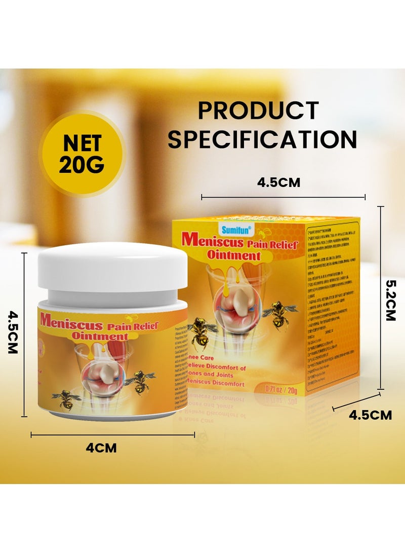 سوميفون 3 عبوات من مرهم تخفيف آلام الغضروف الهلالي - لتخفيف آلام الرقبة والكتفين والظهر والوركين والمفاصل والعضلات والركبتين والقدمين 20 جرامًا*3 - Image 2